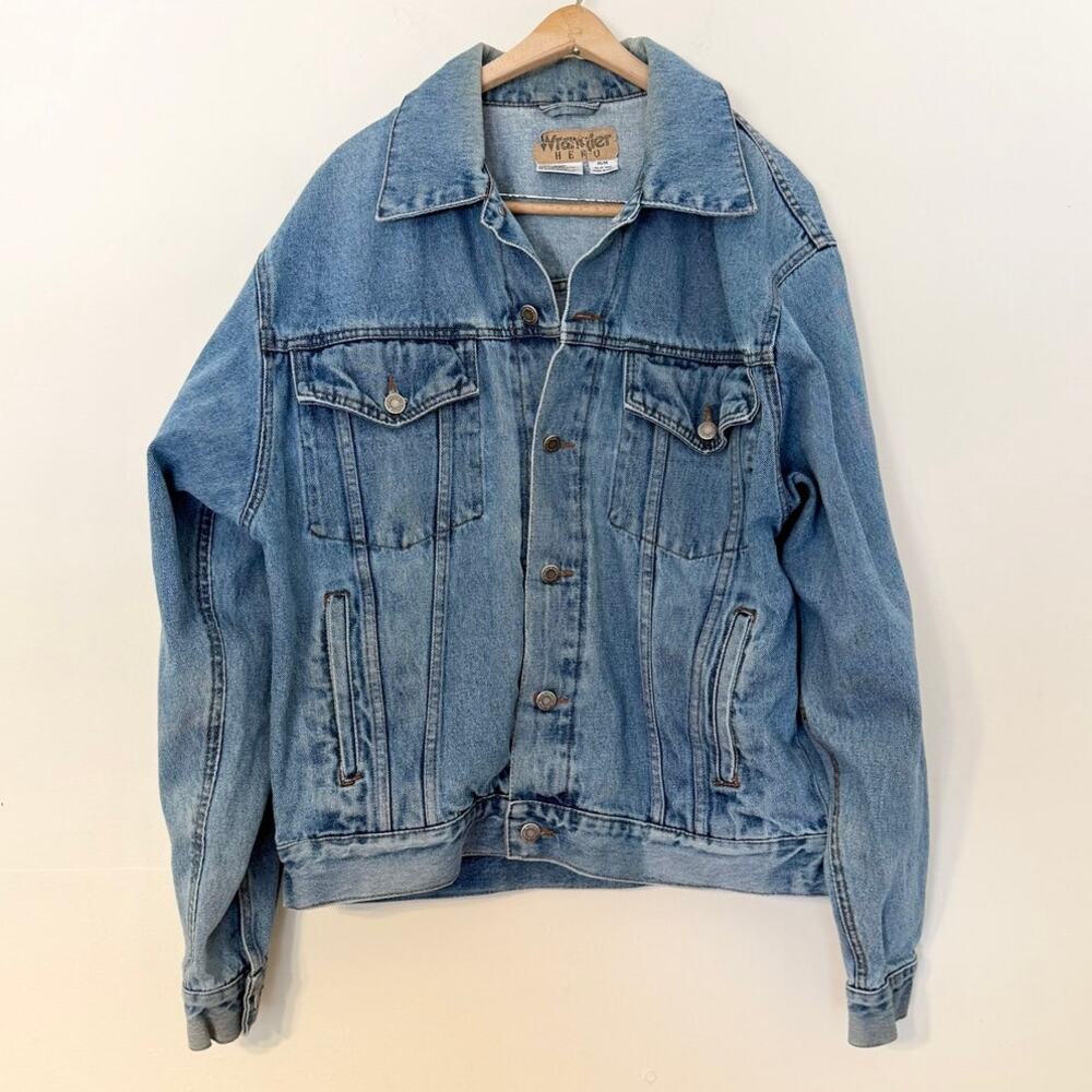 Vintage Y2K Wrangler Hero Denim Jean Trucker Jacket